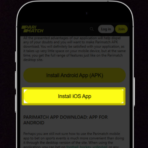 Download the Parimatch app for IOS