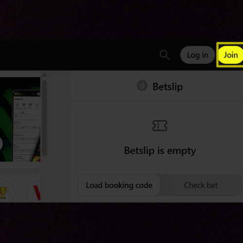 Click “Register” in Parimatch