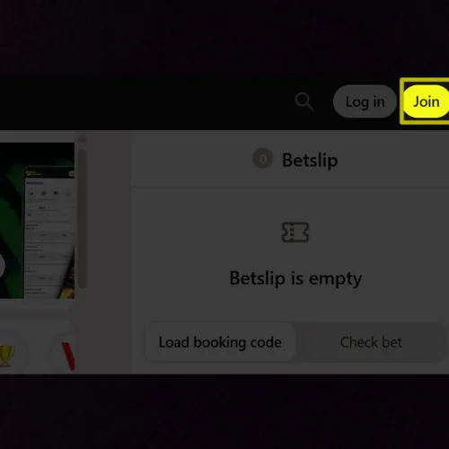Click “Register” in Parimatch